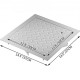 Buy Manhole cover 30 x 30cm Galvanized steel plate manhole cover 37 x 37cm frame Cover suitable for cistern Cistern cover with height