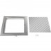 Tapa para Arqueta 50 x 50 cm Tapa Pozo de Placa de Acero Galvanizado, Marco de 57 x 57 cm Cubierta Adecua Cisterna Tapa de Cisterna con Altura de 4 cm y Color Plata, para Piso Interior de Barco