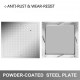 Comprar Tampa do tanque 50 x 50 cm Placa de aço galvanizado Tampa do poço, moldura 57 x 57 cm Tampa adequada do tanque Tampa do tanque com altura de 4 cm e cor prata, para piso interno do barco