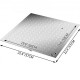 Comprar Tampa do tanque 50 x 50 cm Placa de aço galvanizado Tampa do poço, moldura 57 x 57 cm Tampa adequada do tanque Tampa do tanque com altura de 4 cm e cor prata, para piso interno do barco