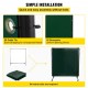 Buy Welding Curtain 183 x 183 cm Welding Protection Curtain with 4 Wheels, Flame Resistant Vinyl Material, Welding Curtain with High UV Protection against Sparks, Green