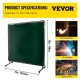 Buy Welding Curtain 183 x 183 cm Welding Protection Curtain with 4 Wheels, Flame Resistant Vinyl Material, Welding Curtain with High UV Protection against Sparks, Green