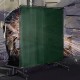 Buy Welding Curtain 183 x 183 cm Welding Protection Curtain with 4 Wheels, Flame Resistant Vinyl Material, Welding Curtain with High UV Protection against Sparks, Green