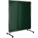 Buy Welding Curtain 183 x 183 cm Welding Protection Curtain with 4 Wheels, Flame Resistant Vinyl Material, Welding Curtain with High UV Protection against Sparks, Green