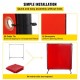 Buy Welding Curtains Welding Screens 6' x 6' (183cm x 183cm) Flame Retardant Vinyl with Red Frame