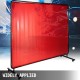 Buy Welding Curtain 183 x 244 cm Welding Protection Curtain with 4 Wheels, Flame Resistant Vinyl Material, Welding Curtain with High UV Protection against Sparks, Red