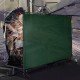 Buy Welding Curtain 183x244 cm Welding Protection Curtain with 4 Wheels, Flame Resistant Vinyl Material Welding Curtain with High Spark Protection, Dark Green