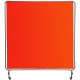 Buy Welding Protection Curtain with 3 Panels, 183 x 183 cm, Flame Retardant Vinyl Welding Protection Blanket, Red, Welding Screen with Frame, Wheels and Cable Ties against Harmful Rays