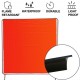 Buy Welding Protection Curtain with 3 Panels, 183 x 183 cm, Flame Retardant Vinyl Welding Protection Blanket, Red, Welding Screen with Frame, Wheels and Cable Ties against Harmful Rays