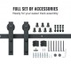 Buy Sliding Barn Door Track Hardware Kit 300cm J Shape