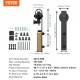 Koop Schuifdeur Hardware Kit 244cm schuifdeurrail voor enkele deur Breedte 1,12-1,32m Dikte 32-45mm Belasting 150kg J-vorm Stille katrol voor thuis