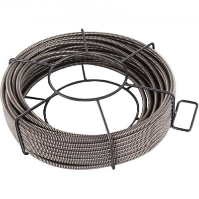 VEVOR Cable de Barrena de Drenaje de 75 'x 3/8' '(23m x 9.5 mm)  Ideal para Fregaderos de Cocina, Lavabos, Fregaderos y Pilas de Lavandería.