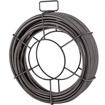 VEVOR Cable de Barrena de Drenaje de 75 'x 3/8' '(23m x 9.5 mm)  Ideal para Fregaderos de Cocina, Lavabos, Fregaderos y Pilas de Lavandería.