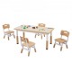 Comprar 1 Mesa Infantil con 4 Sillas Regulables Conjunto de Muebles Infantiles