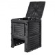 Buy Garden Composter 300L BPA Free Outdoor Compost Bin with Lid Bottom Door Large Capacity Easy to Install for Collecting Leaves Composting Quick Creation of Fertile Soil