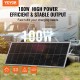 Koop Monokristallijne zonnepaneelset 100W 12V monokristallijn zonnepaneel met laadregelaar Hoog rendement monokristallijne fotovoltaïsche module 23% IP68 waterdicht voor campers, boten