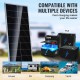 Koop Monokristallijne zonnepaneelset 100W 12V monokristallijn zonnepaneel met laadregelaar Hoog rendement monokristallijne fotovoltaïsche module 23% IP68 waterdicht voor campers, boten