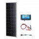 Koop Monokristallijne zonnepaneelset 100W 12V monokristallijn zonnepaneel met laadregelaar Hoog rendement monokristallijne fotovoltaïsche module 23% IP68 waterdicht voor campers, boten