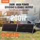 Comprar Kit de painel solar monocristalino 200W 2 painéis solares e controlador de carga Módulo fotovoltaico monocristalino de alta eficiência 23% à prova d'água IP68 para casa, RV, barco, fora da rede