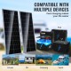 Koop Monokristallijne zonnepaneelset 200 W 2 zonnepanelen en laadregelaar Hoog rendement monokristallijne fotovoltaïsche module 23% waterdicht IP68 voor thuis, camper, boot, off-grid