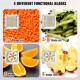 Buy Professional Manual French Fry Cutter Vegetable Cutter 4 Stainless Steel Blades 6.4/9.5mm 1 Cutter and 1 6-Quart Apple Cutter Potato Cutter for Kitchens