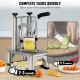 Buy Professional Manual French Fry Cutter Vegetable Cutter 4 Stainless Steel Blades 6.4/9.5mm 1 Cutter and 1 6-Quart Apple Cutter Potato Cutter for Kitchens