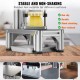 Buy Professional Manual French Fry Cutter Vegetable Cutter 4 Stainless Steel Blades 6.4/9.5mm 1 Cutter and 1 6-Quart Apple Cutter Potato Cutter for Kitchens