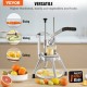 Koop Professionele Handmatige Frituur Chopper Multifunctionele Groentensnijder 4 Roestvrijstalen Messen 6-Quart Cutter Aardappelschijfjes Fruitsticks Voor Keukens Restaurants