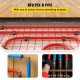 Buy PEX Pipe (Oxygen Barrier) 1", Red Multilayer Pipe, 500 Feet Multilayer Pipe, Multilayer Connector Pipe for Stapling (between Joists) Radiant Floor Heating and Ice Melting Systems