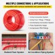 Buy PEX Pipe (Oxygen Barrier) 1", Red Multilayer Pipe, 500 Feet Multilayer Pipe, Multilayer Connector Pipe for Stapling (between Joists) Radiant Floor Heating and Ice Melting Systems