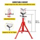 Купити Fa-Jack Folding V-Head Tall Pipe Stand Pipe Місткість 30 см, висота 71-132 см Місткість: 4500 фунтів/2 тонни Висота: 28 дюймів/71 см до 52 дюймів/132c V-головка