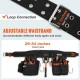 Buy Work Belt Tools with Suspenders 29 Pockets Adjustable Waist Belt 1680D Polyester 736.6-1371.6mm for Carpenters Electricians Plumbers DIY Gardening, Black