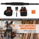 Buy Work Belt Tools with Suspenders 29 Pockets Adjustable Waist Belt 1680D Polyester 736.6-1371.6mm for Carpenters Electricians Plumbers DIY Gardening, Black