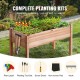 Buy Raised Garden Bed with Fir Wood 120x58x76cm for Flowers Vegetables