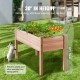 Buy Raised Garden Bed with Fir Wood 120x58x76cm for Flowers Vegetables