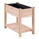 Comprar Cama de jardín elevada con madera de abeto 86x46x76cm para Flores Vegetales