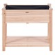 Comprar Cama de jardín elevada con madera de abeto 86x46x76cm para Flores Vegetales