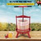 Buy Fruit Wine Press 4.8 Gal/18 L Grape Wine Press with Wooden Basket Wine or Fruit Press, Coated Cast Iron Frame with Ergonomic T-Handle and 3 Firm Support Feet