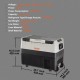 Buy 35L Portable Refrigerator Travel Camping Car Refrigerator 12/24V DC 100-240V AC Single Zone Car Refrigerator 0.6kW.h -20°C to 10°C