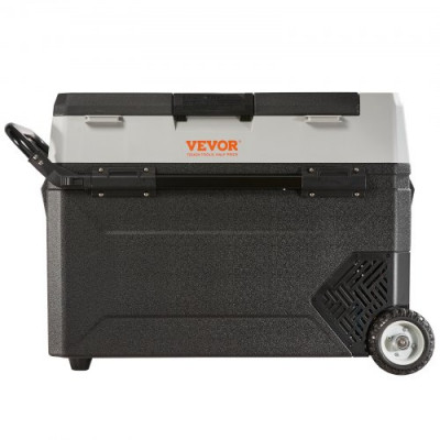 VEVOR Nevera Eléctrica Portátil de 53 L Nevera Camping de Viaje 12/24 V Cc 100-240 V Ca Nevera de Una Zona para Coche 0,6 kW.h Refrigerador Portátil