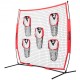 Comprar Red de Entrenamiento de Fútbol Americano Portátil Red de Pases de Rugby de 217x223 cm con 5 Bolsillos para Objetivos Entrenador para Mejorar la Precisión de Lanzamiento Quarterback Béisbol Fútbo