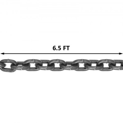 VEVOR Cadenas de Elevación de 4 Patas, G80, Acero de Aleación 2 m Eslinga de Cadena, Diámetro Cadena 8 mm Capacidad de Carga 4 t Eslinga de Carretilla Elevadora para Minería, Puertos y Construcción