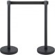 Buy Spacer Posts 8 pieces Height 90 cm Black Safety Barriers Spacer Post with 2 m Black Extendable Tape 4-Way Connection