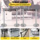 Buy Separator Posts 2 pieces Safety Barriers Height 90 cm Silver Separator Post with 2 m Black Extendable Tape 4-Way Connection