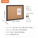 Buy Cork Board 24" x 36" x 0.7" MDF Framed Bulletin Board Sticker High Density Vision Board with 10 Push Pins for Kids