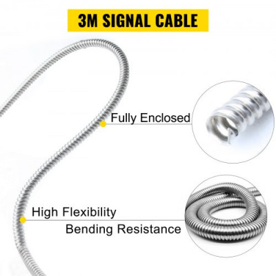 Escala Lineal de Torno de Alta Precisión 250 mm / 1000 mm, Molino de Torno Escala Lineal 5 μm a 20 ºC Regla de Rejilla 46,5" x 4,3" x 3,9" Alto Rendimiento con Cable de Señal 3 m para Fresadora