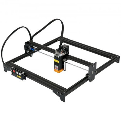 Mini Grabador Láser 410 x 400 mm 5,5W Máquina de Grabado de Escritorio Compatible con Windows7/8/10/11, iOS/Android Máquina de Grabado CNC para Papel, Madera, Cuero, Tela, Plástico, Acrílico