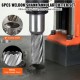 Buy Core Drill Bit Set 6Pcs Annular Cutter Universal Accessories Diameter 25-50.8mm Drilling Depth 2"/50.8mm HSS High Speed Steel Magnetic Drill Accessories