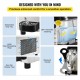 Buy Commercial Ice Slush Machine 6L Commercial Slush Maker 19x47x60cm 300W Stainless Steel Ice Slush Machine with Double Stirrers for Restaurant, Bar