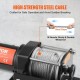 Buy Electric Winch 12V 3000lbs/1361kg Steel Cable Winch 1.8m Handheld Remote Control IP55 with Black Remote Control Cable Ideal for Medium Large SUV Trucks Yachts